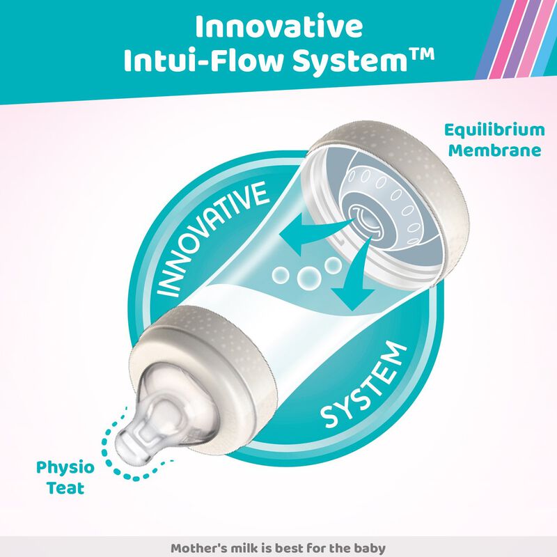 Perfect 5 Feeding Bottle 300ml Pink - Fast Flow image number 4